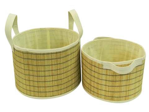 2pc bamboo sew storages foldable